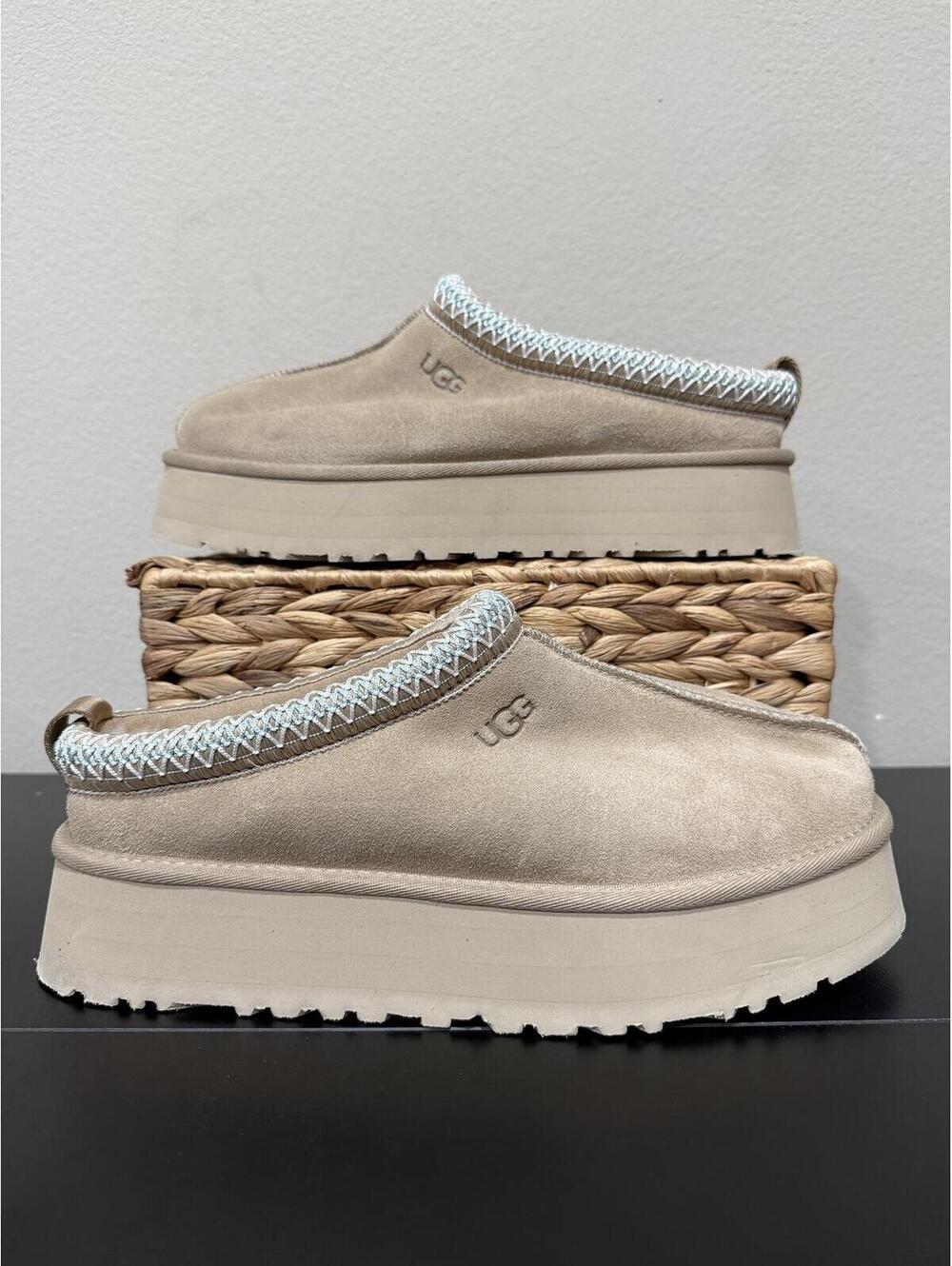 Size 10 - UGG Women’s Tazz 2 Platform Slippers “Sand”